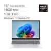 HP Omnibook 5 16" AI Laptop - AMD Ryzen AI 7 350 - CoPilot+ PC - 2K (1920 x 1200) Touchscreen - 16GB Memory - 1TB SSD - Windows 11 Home
