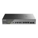 Dss-200g Series 10-port Gigabit Surveillance POE Switch, 130w POE Budget 8 PORT