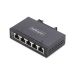 5-port Unmanaged Industrial Network Switch, 100/1000 Ethernet, DIN Rail/wall-mou